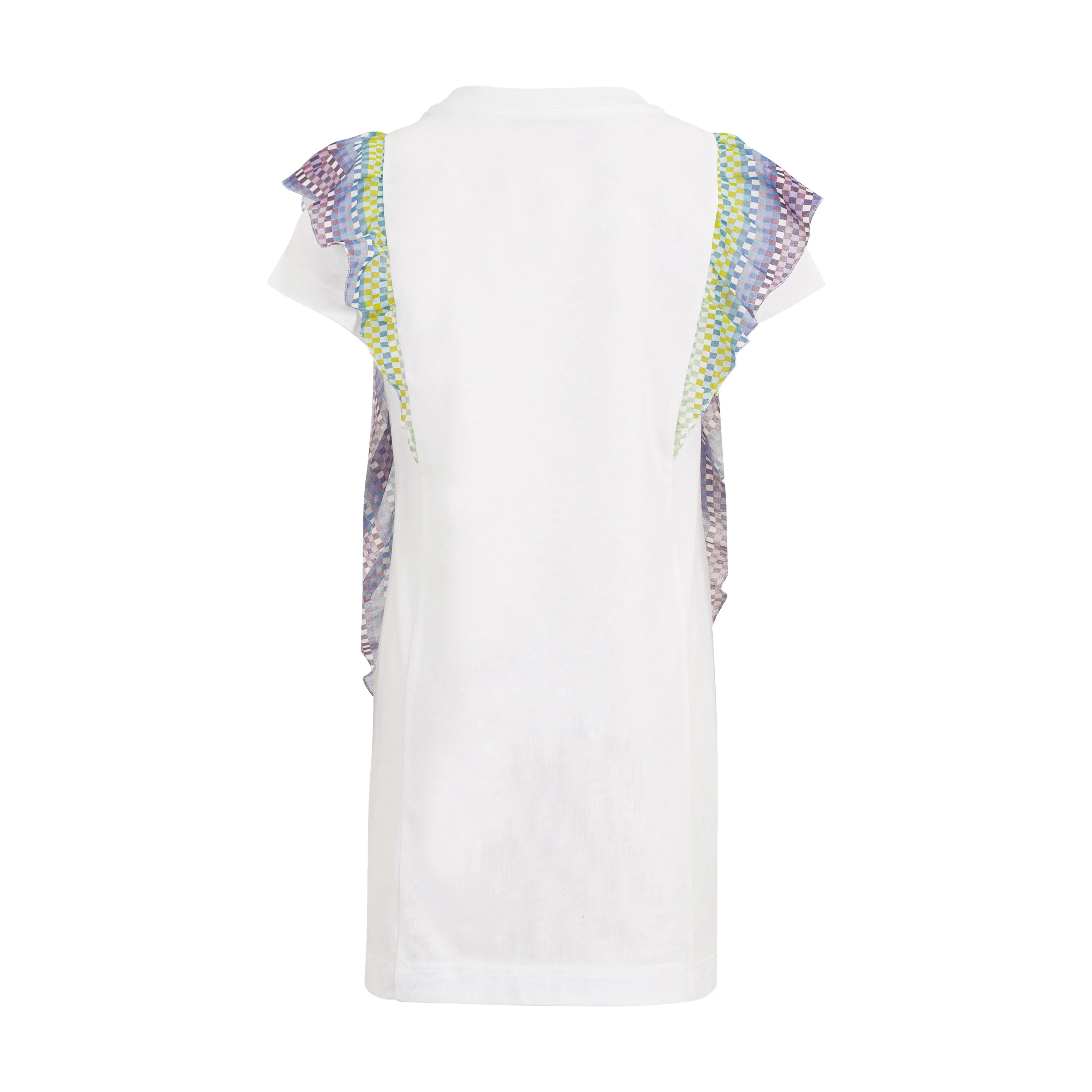 Girls White Frill Dress