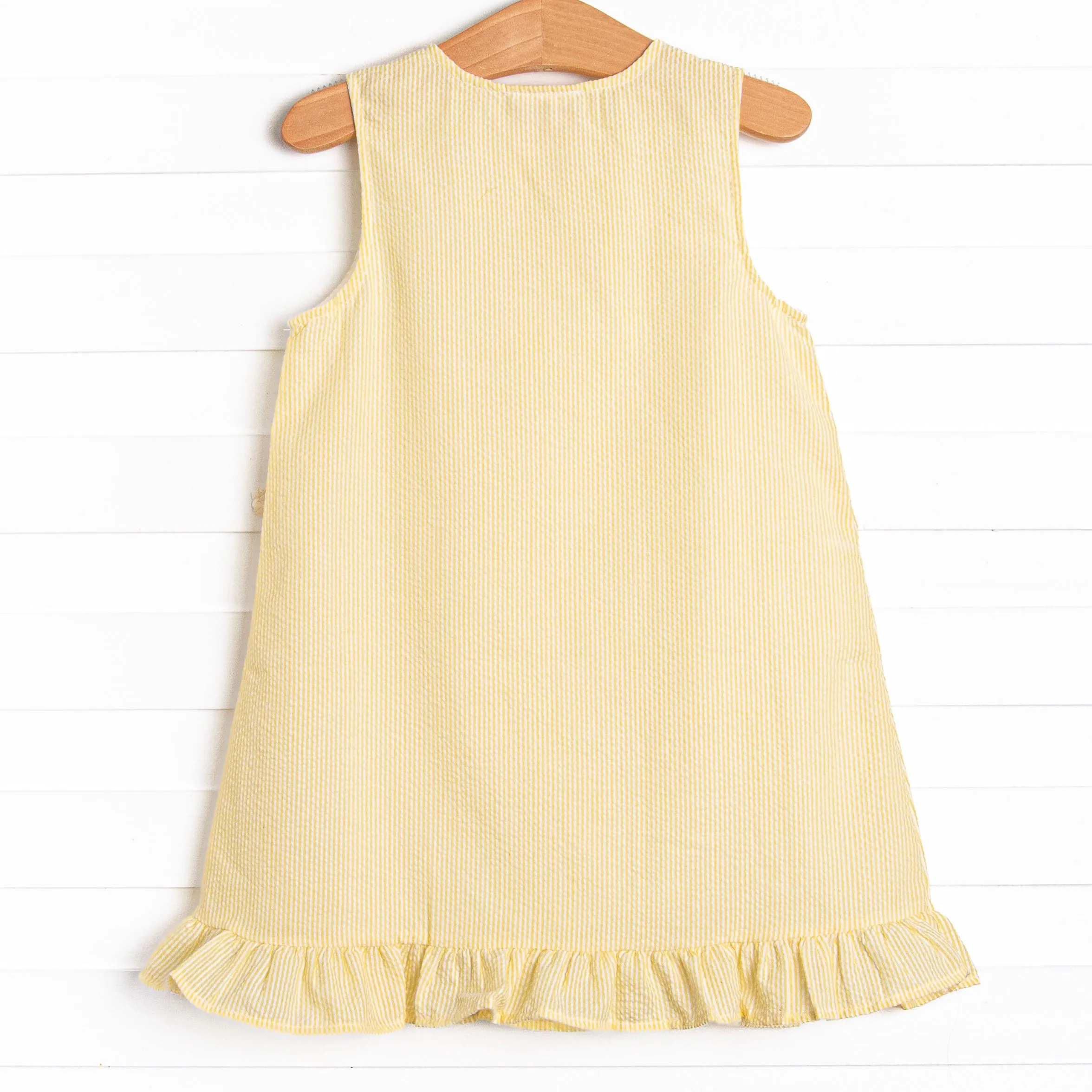 Go Fetch Applique Dress, Yellow