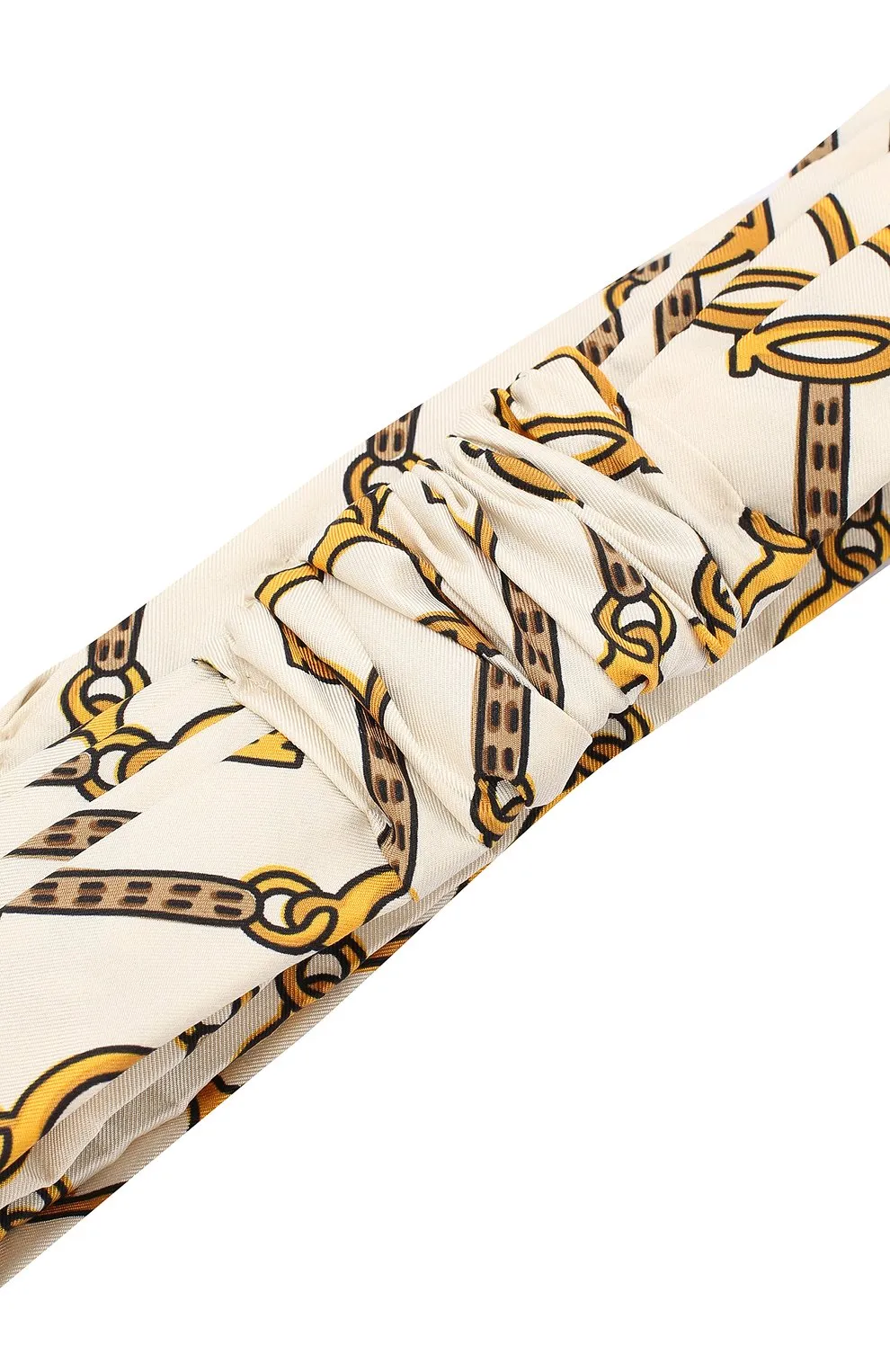 Gucci Silk Horse-bit Headband in White