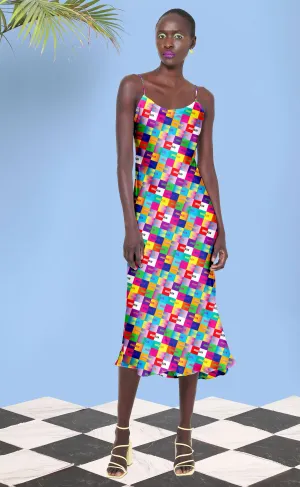 Happy Silk Slip Dress