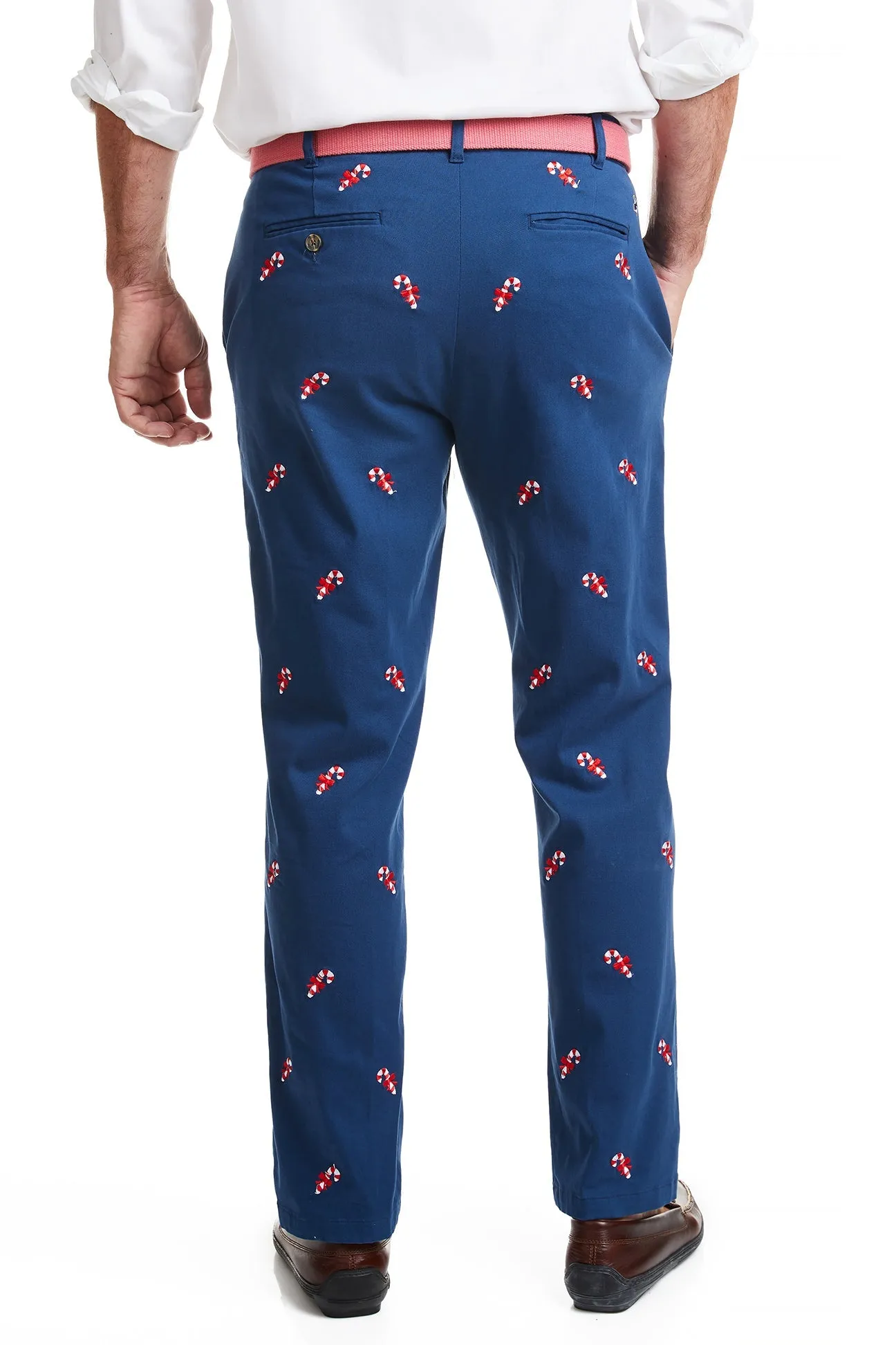Harbor Pant Nantucket Navy with Candy Cane
