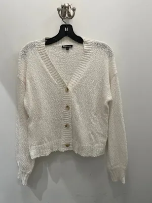 HASSON-V Neck Cardigan White