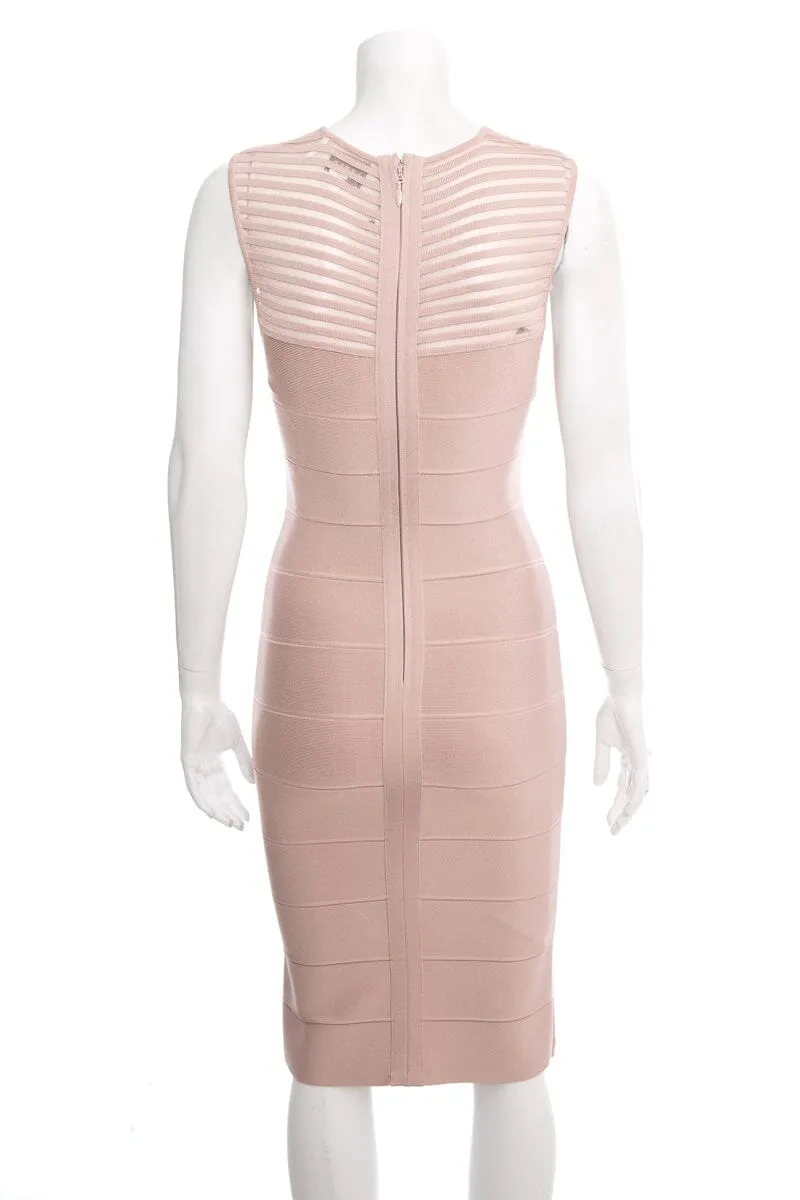 Herve Leger Blush pink Dress SZ S