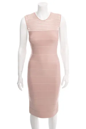 Herve Leger Blush pink Dress SZ S