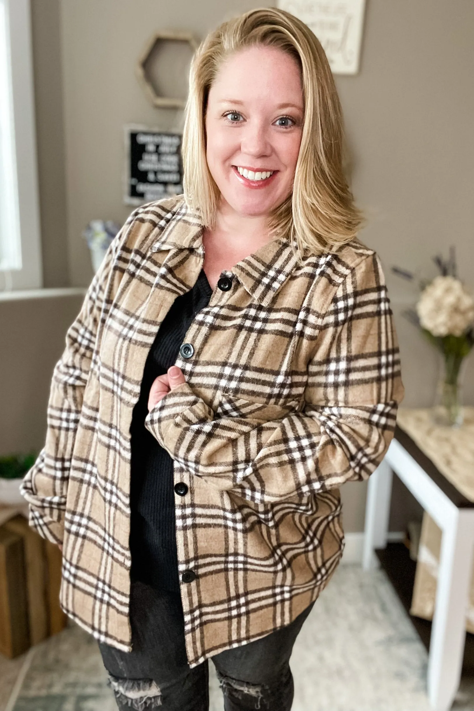 Heyday Brushed Flannel Jacket