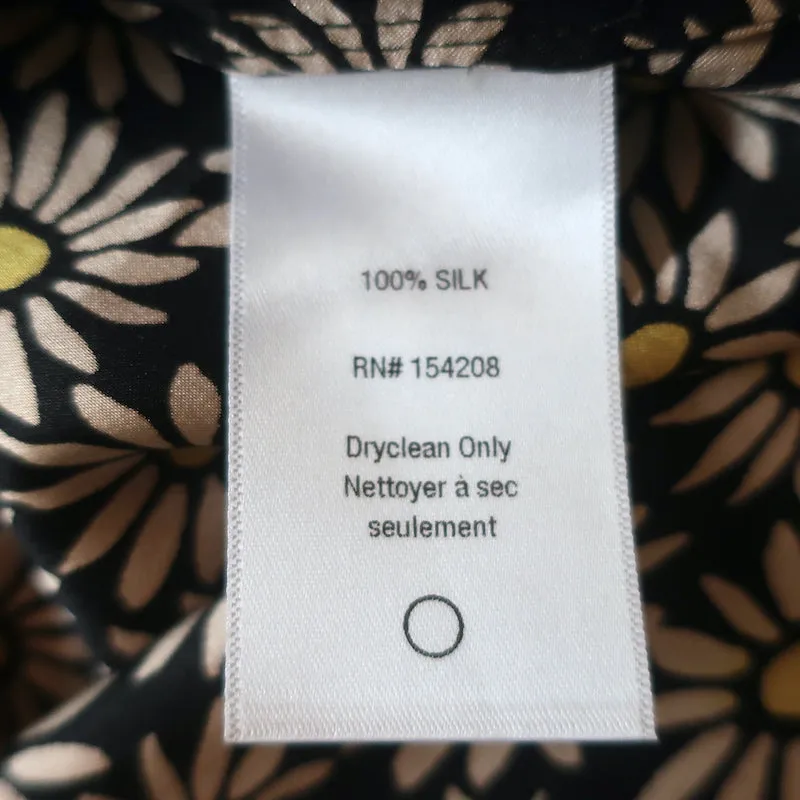 HVN Slip Dress Susan Daisy Print Silk Size 0
