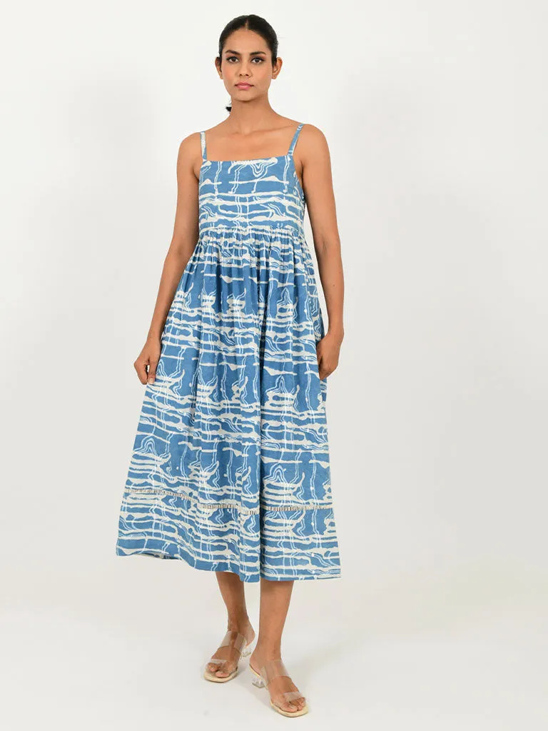 Indigo Splash Gather Dress