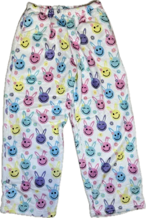 iscream- Happy Face Bunnies Plush Pants