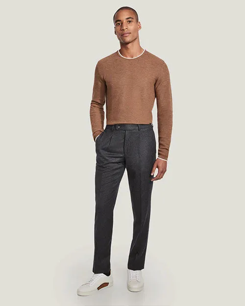 JACK VICTOR | Belvedere Crew Neck Sweater | Camel