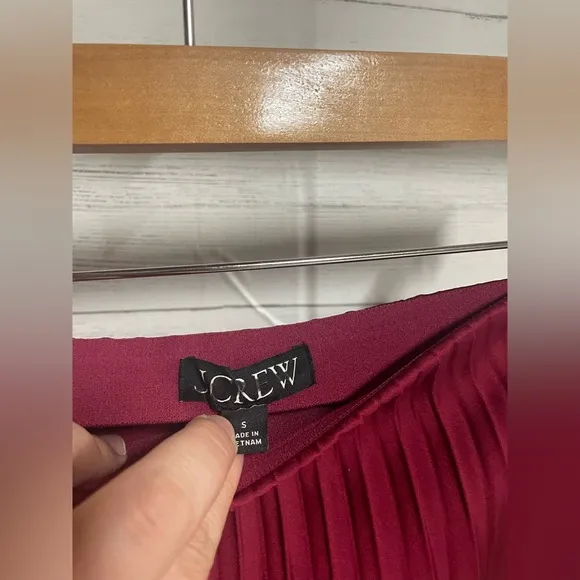 J.Crew Gwyneth Pleated Slip Skirt Size S