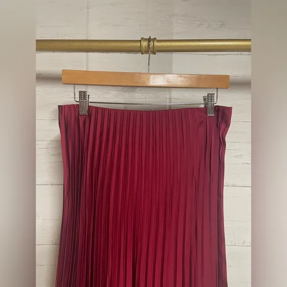 J.Crew Gwyneth Pleated Slip Skirt Size S