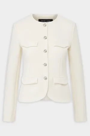 Kensington Knit Jacket in Ivory