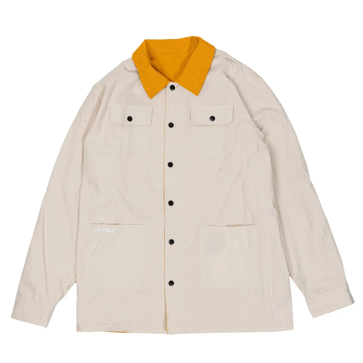 Krooked - Moonsmile Raw Reversible Jacket Natural/Gold