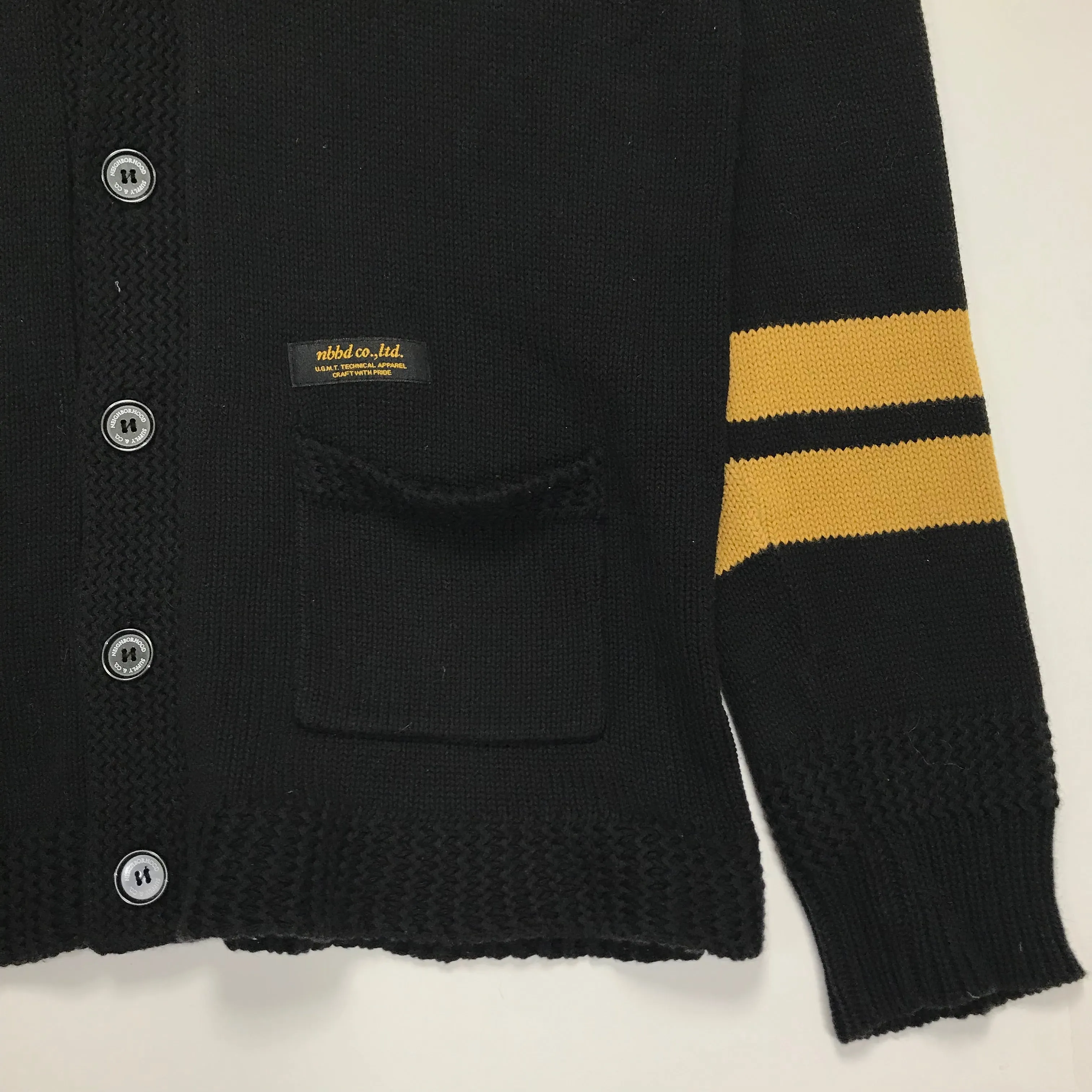[L] Neighborhood Old Point Shawl Neck Cardigan Sweater