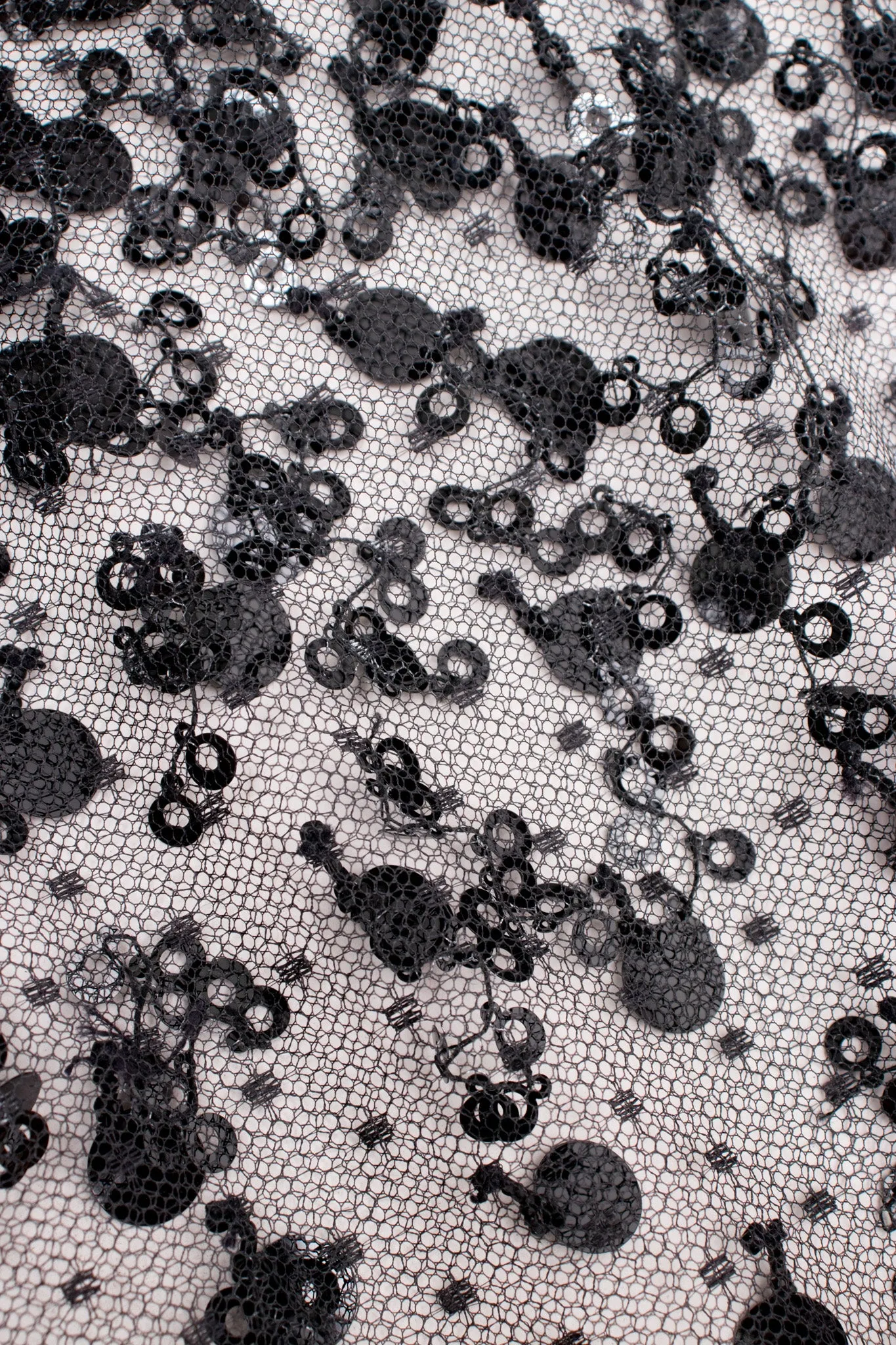 Lace Taffeta Dot Gown