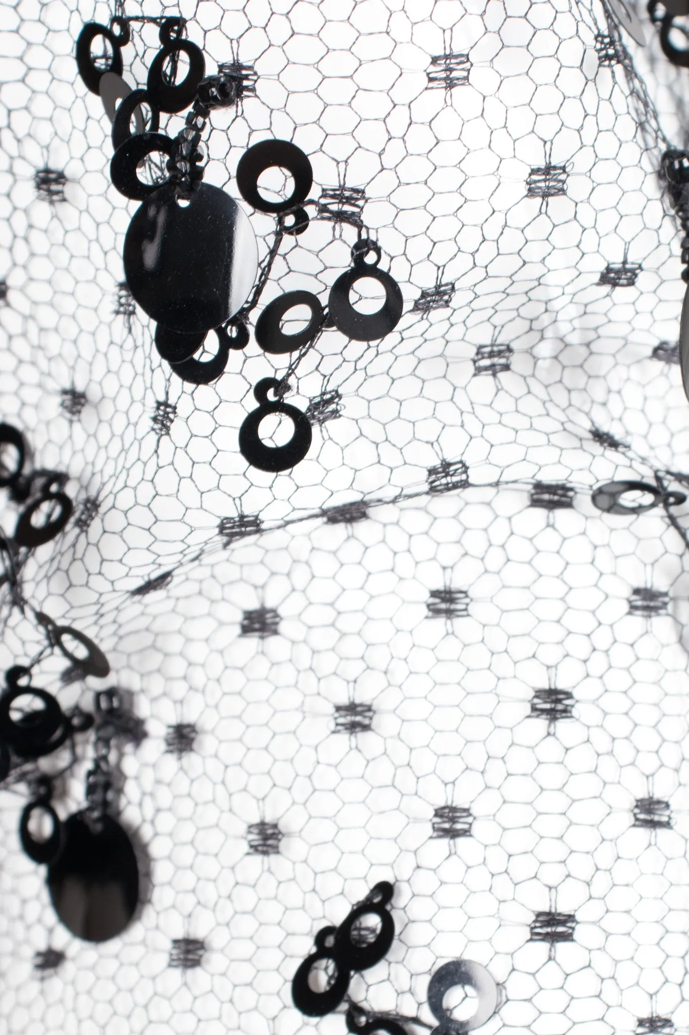 Lace Taffeta Dot Gown