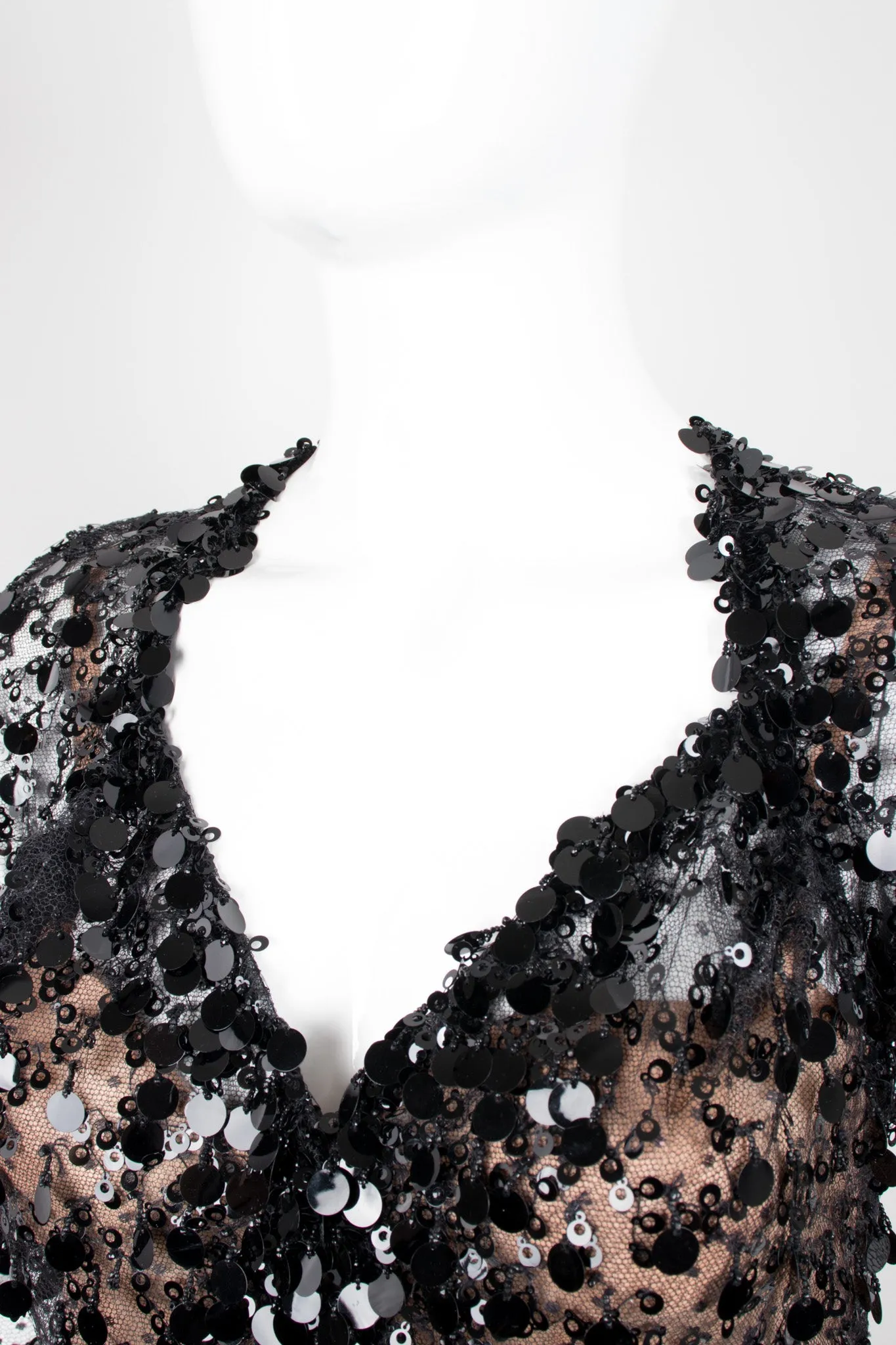Lace Taffeta Dot Gown
