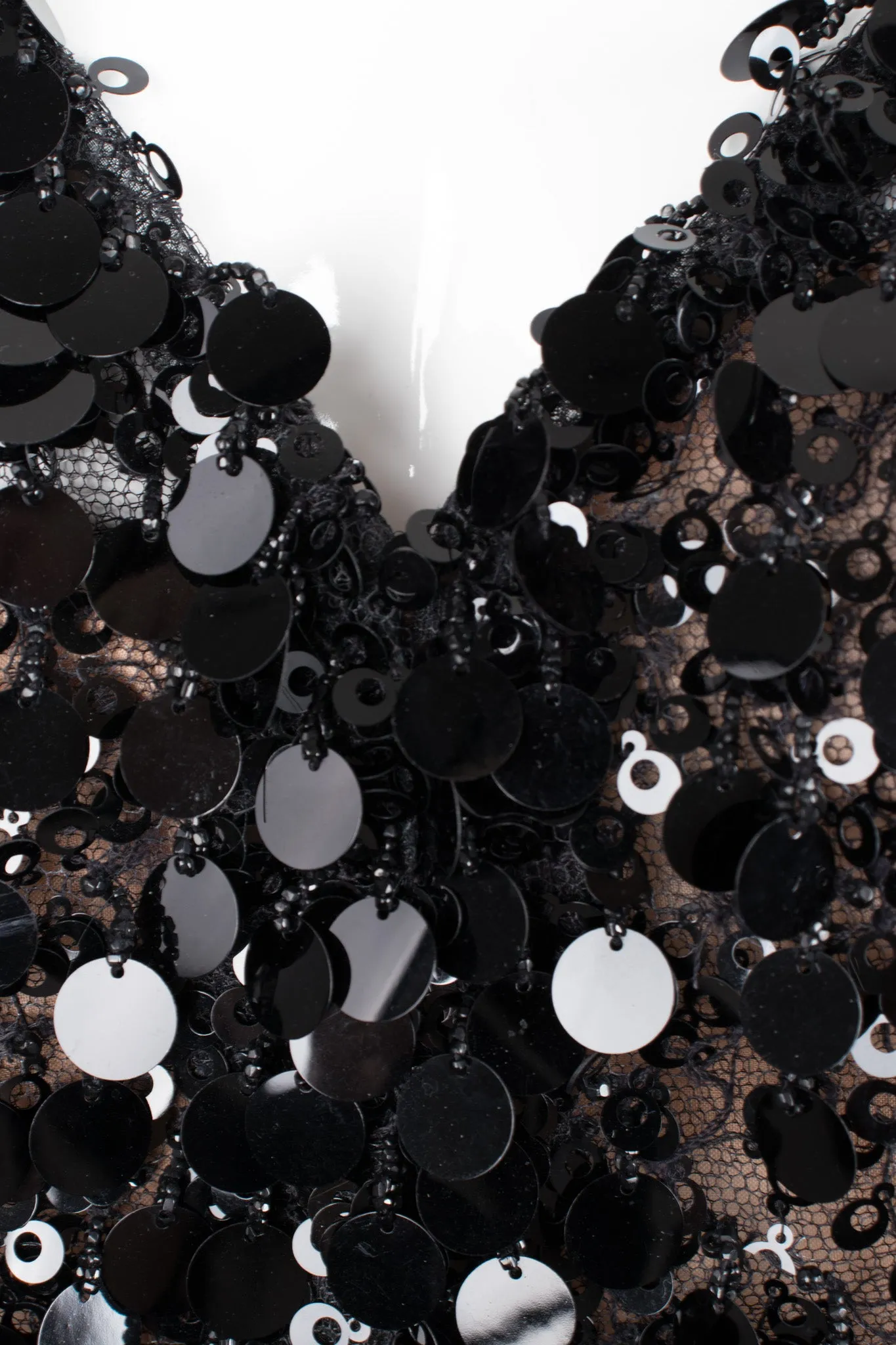 Lace Taffeta Dot Gown