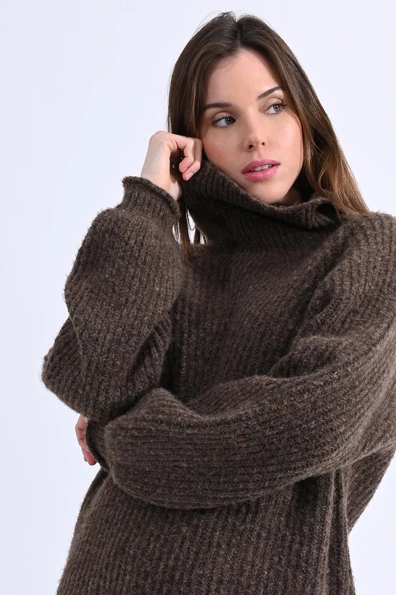 Ladies Cozy Turtleneck Sweater