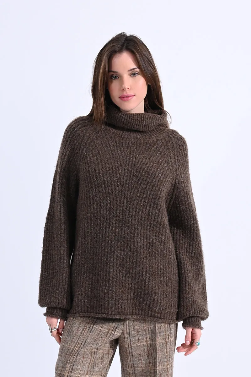 Ladies Cozy Turtleneck Sweater