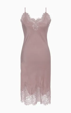 LAST PIECES - Coco Bodice Lace Dress Muted Rose