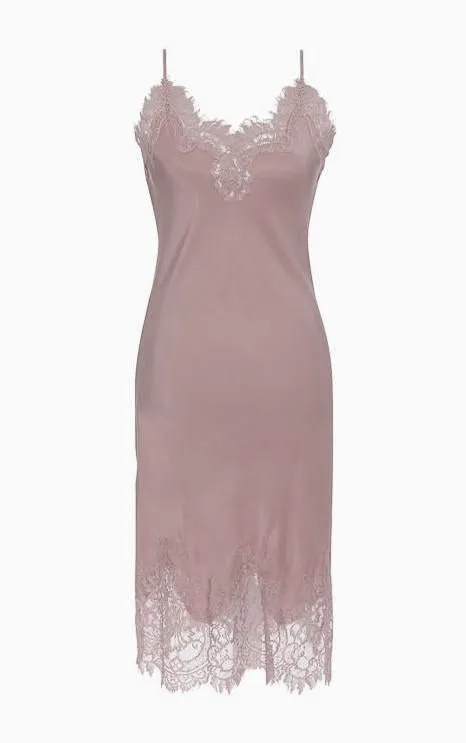 LAST PIECES - Coco Bodice Lace Dress Muted Rose
