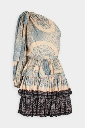 Leah Mini Dress in Moonstone