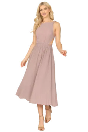 Lilac Strappy Backless Side Cut Out Dress - Pack of 5