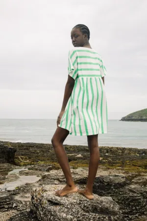 Lois-Sue Organic Cotton Dress in Apple and White
