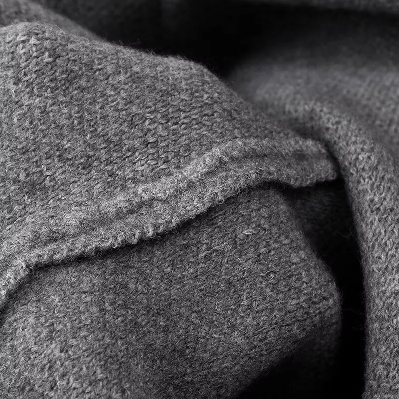 Long Sleeve Large Pocket V-Neck Sweater