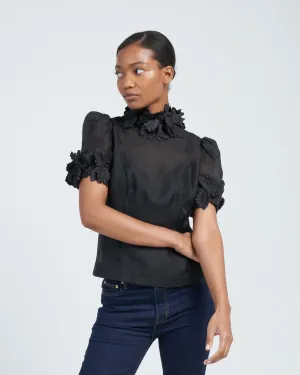 luminosity liftoff flower top - black