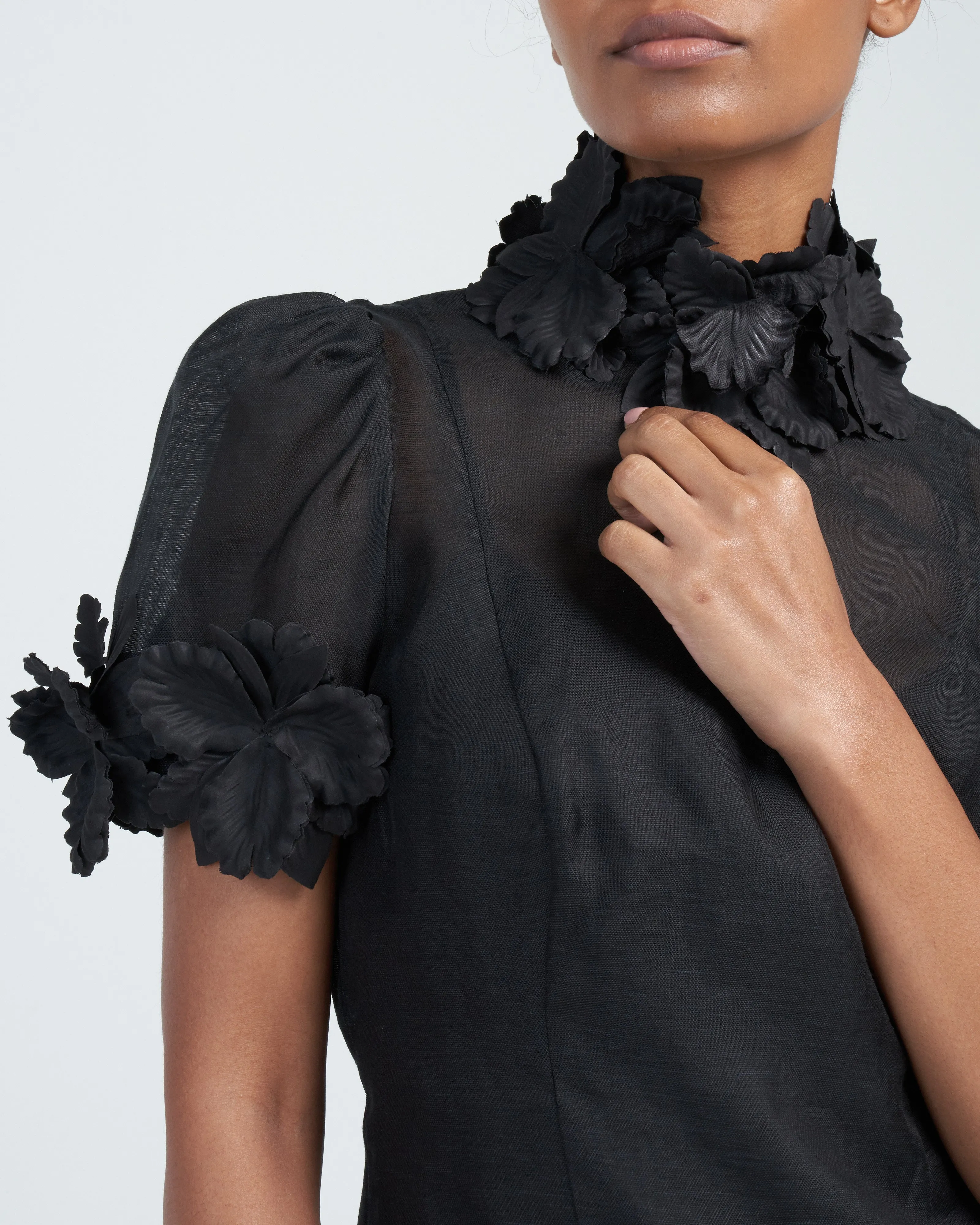 luminosity liftoff flower top - black