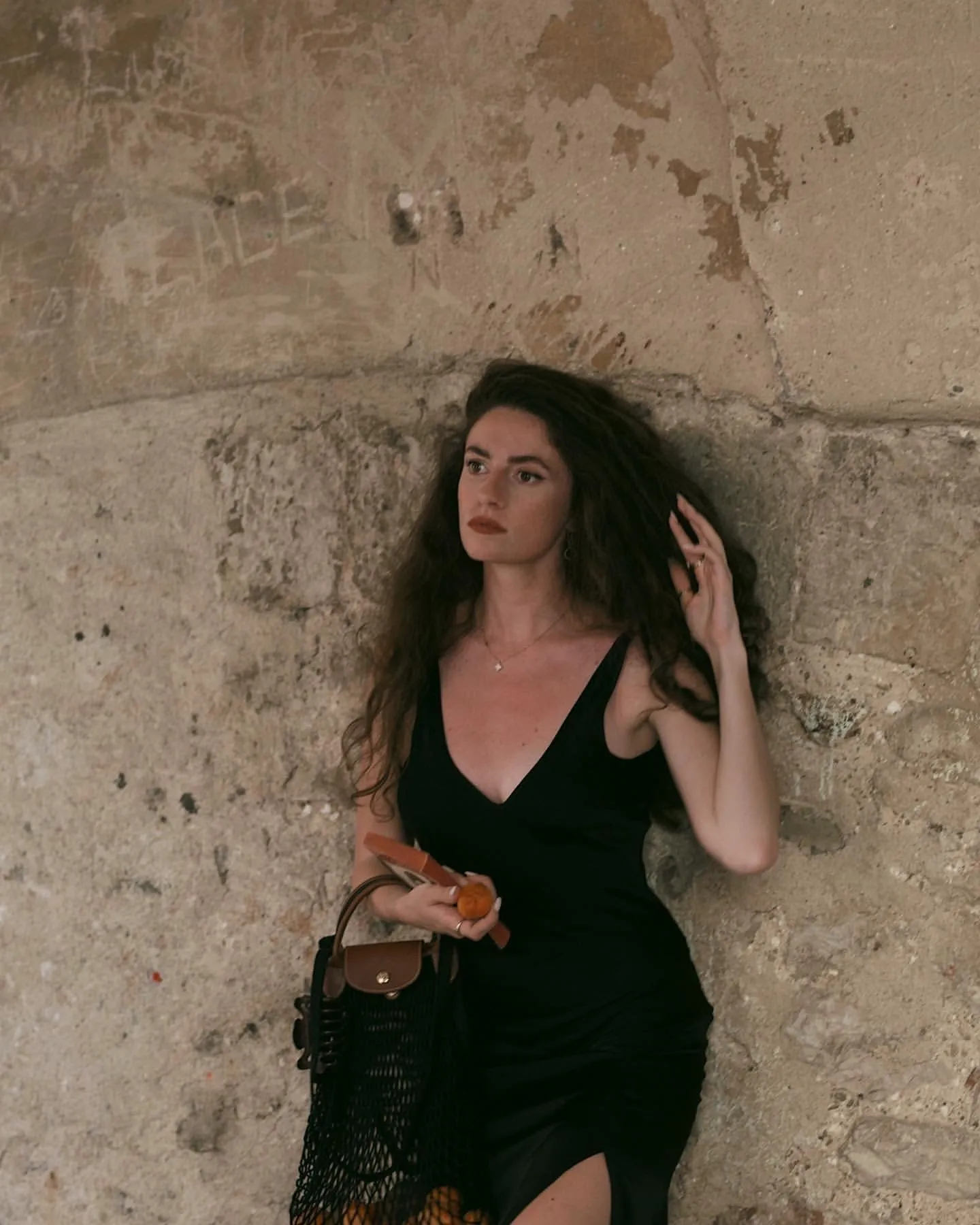 Mae Slip Dress / Black Silk