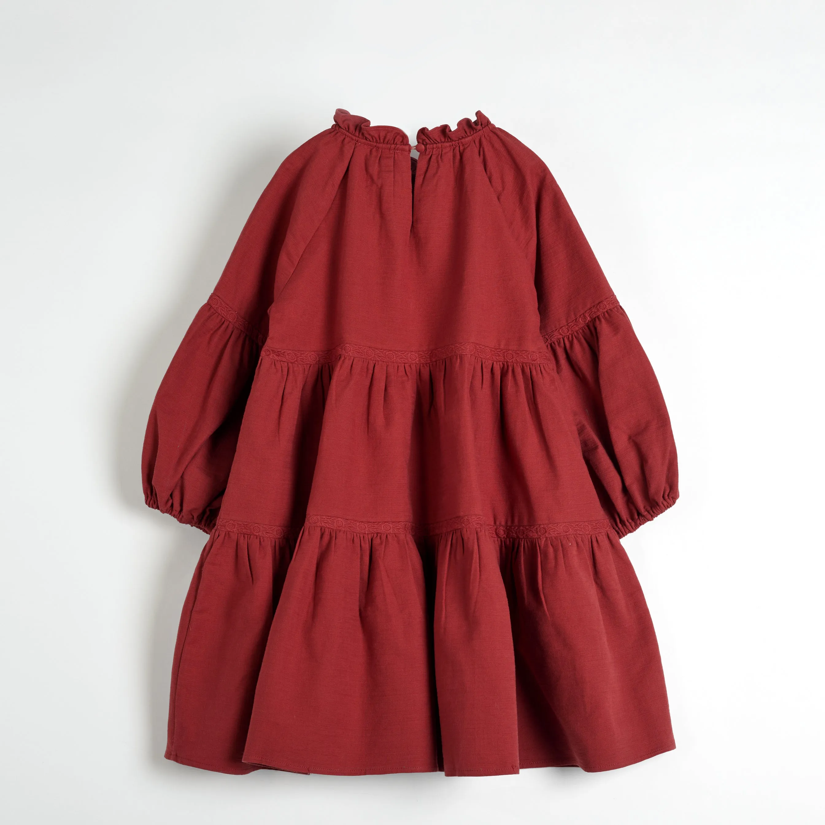 Manola rust dress by C'era Una Volta