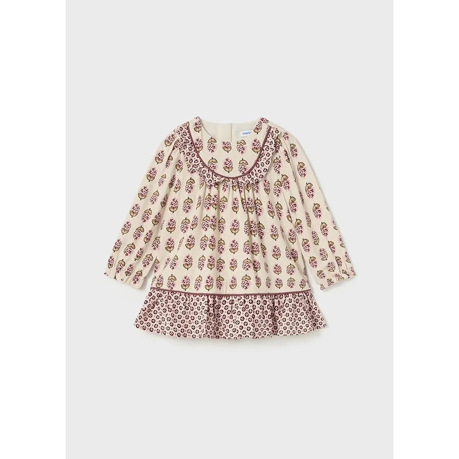 Mayoral Baby Petal Viyella Print Dress
