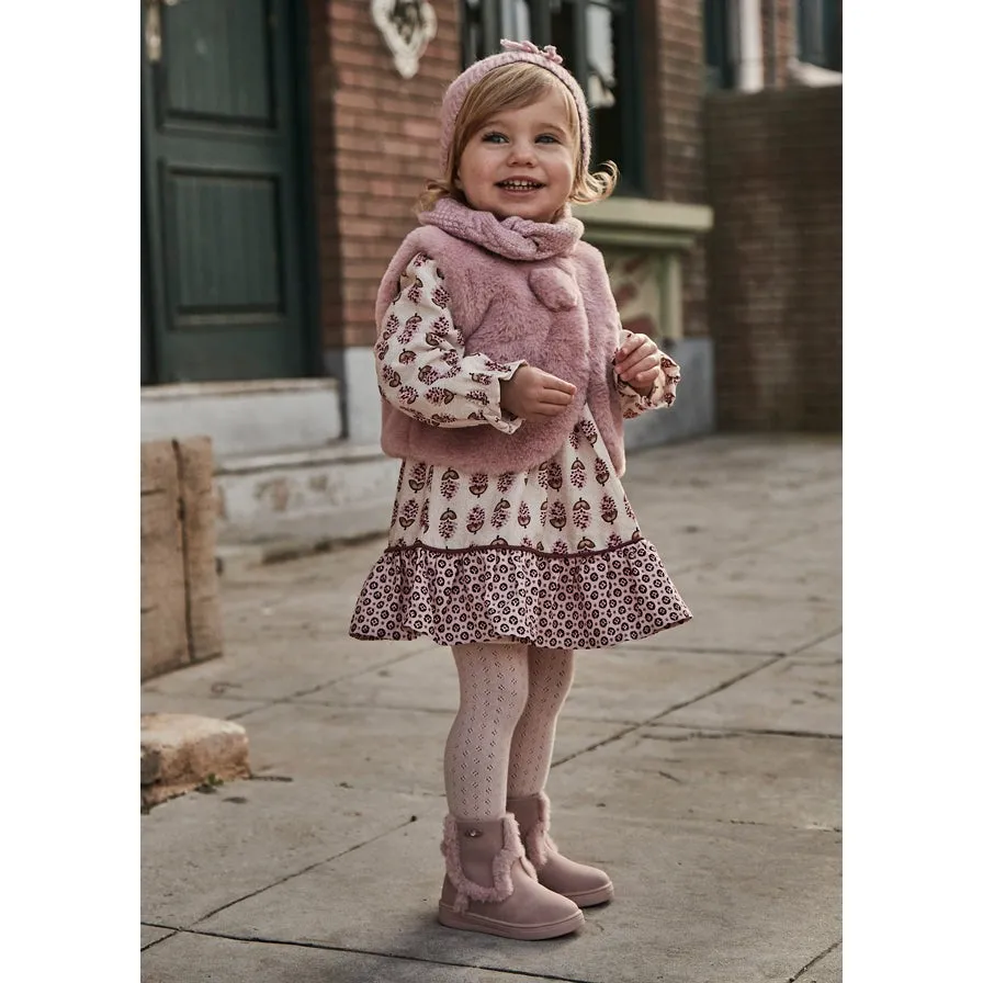 Mayoral Baby Petal Viyella Print Dress
