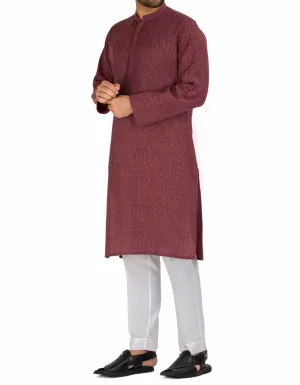 Men Eid Dress in Maroon Color #K0002