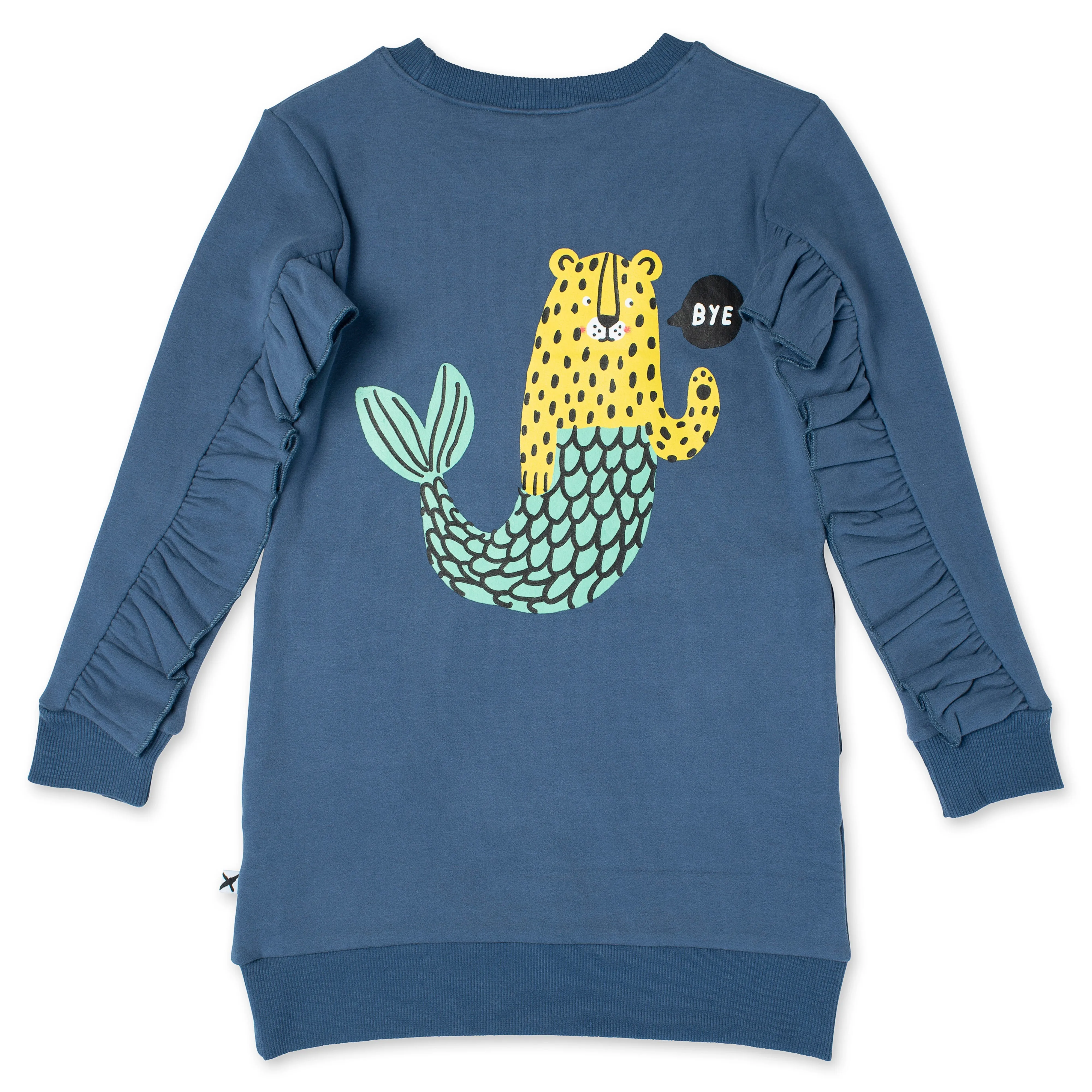 Mer- Cats Furry Dress - Navy