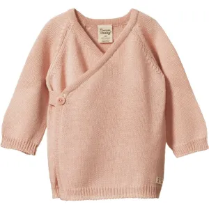 Merino Knit Kimono Jacket - Rose Dust