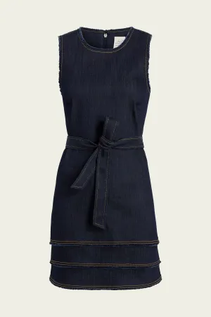 Mindie Mini Dress in Indigo