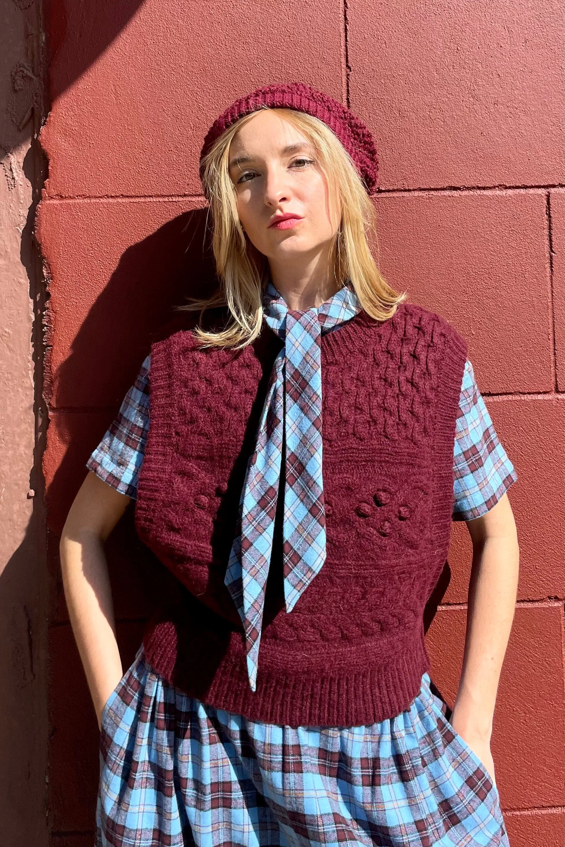 Mona Popcorn Sweater Vest