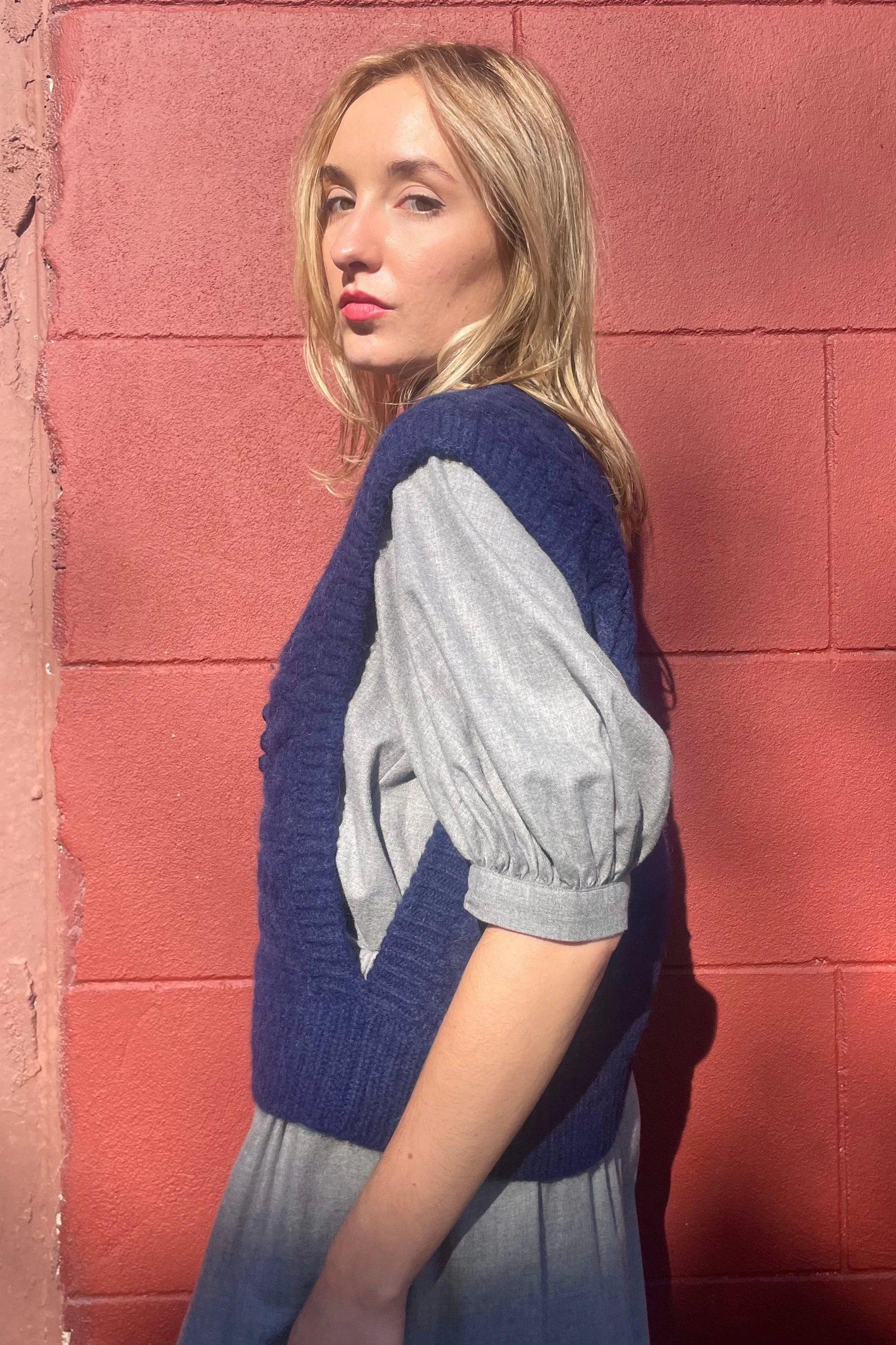 Mona Popcorn Sweater Vest