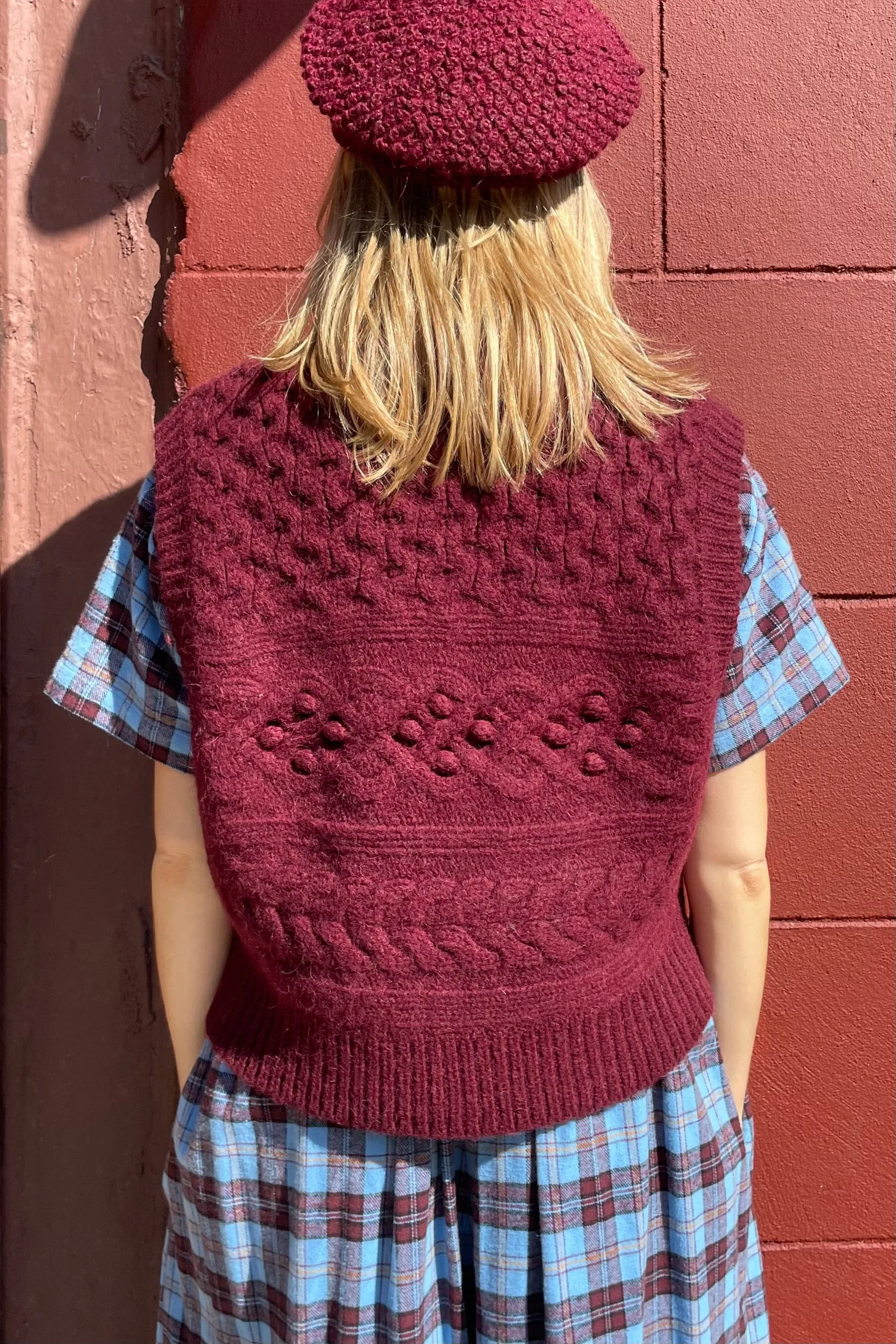 Mona Popcorn Sweater Vest