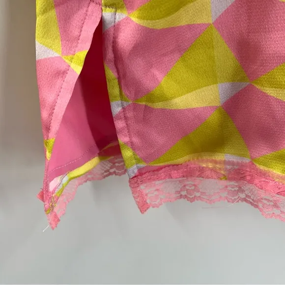 More to Come Sela Mini Slip Dress in Pink Multi size Small Revolve