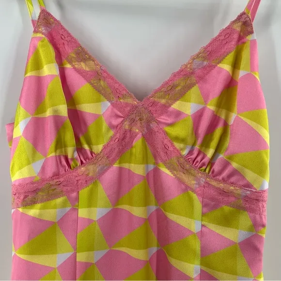More to Come Sela Mini Slip Dress in Pink Multi size Small Revolve