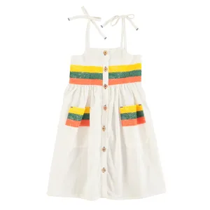 Multicolor stripes button down dress by Piupiuchick