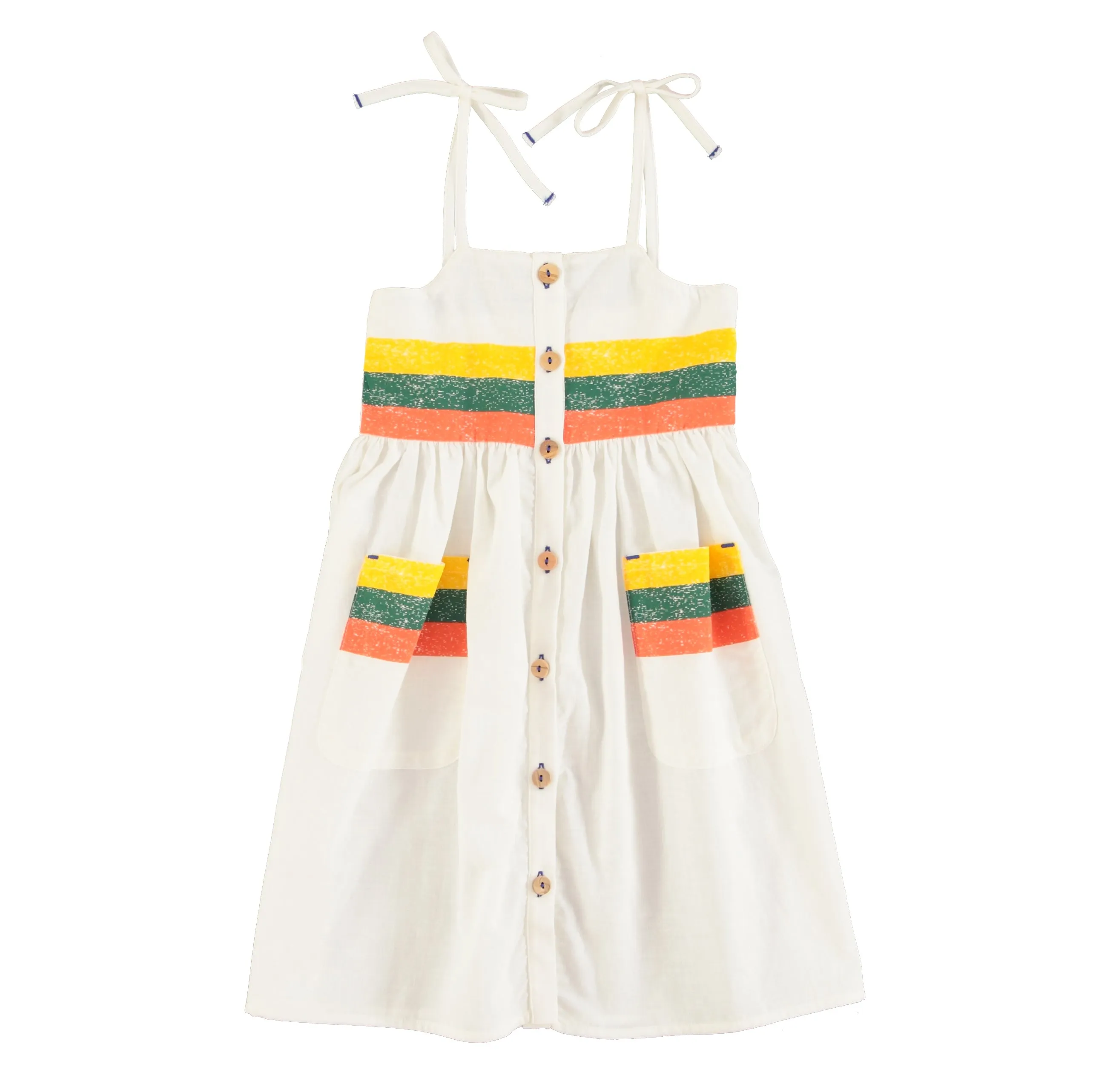 Multicolor stripes button down dress by Piupiuchick