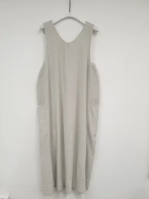 Nandina Organic Cotton Cord Dress in Stone