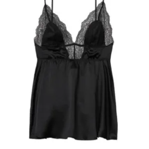 New Very Sexy DREAM ANGELS Lace-trim Satin Slip Babydoll Nighty Night gown