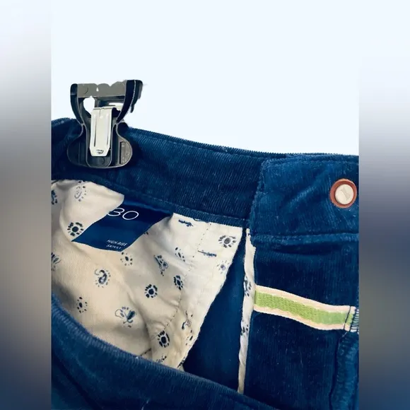NWOT! Anthropologie Pilcro Blue High-Rise Corduroy Skinny Stretch Jeans Size 30
